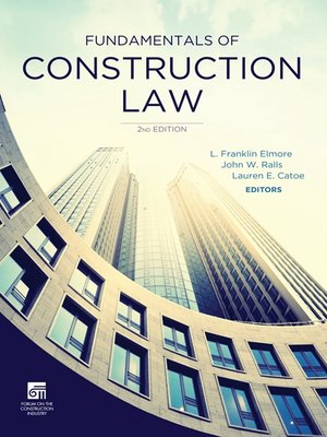 cover image of Fundamentals of Construction Law